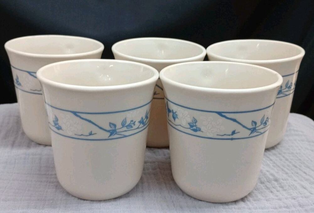 Set of 5 Corelle Vintage First of Spring Coffee Mugs Cups